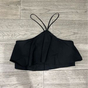 Zara Black Halter Crop Top